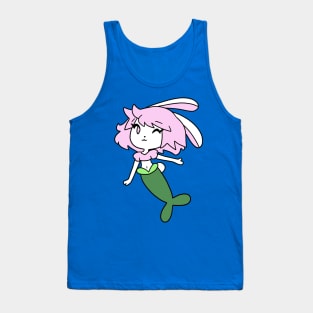 Pretty Mermaid Bunny Girl Tank Top